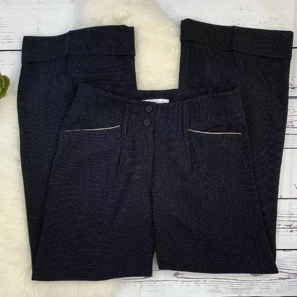 White House Black Market Polka Dot Wide Leg Pants